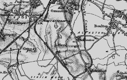 Old map of Allenton in 1895