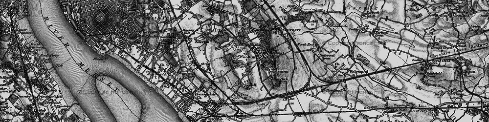 Old map of Allerton in 1896