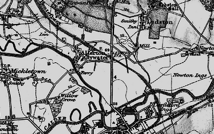 Old map of Allerton Bywater in 1896