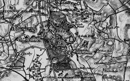 Old map of Allerton Grange in 1898