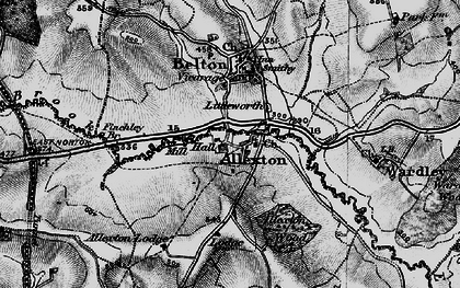Old map of Allexton Lodge in 1899