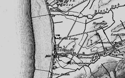 Old map of Allonby in 1897