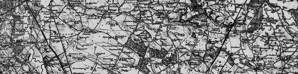 Old map of Allostock in 1896