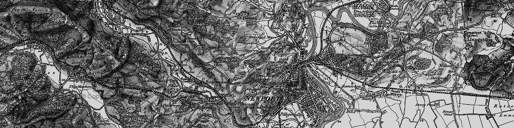 Old map of Allt-yr-yn in 1897