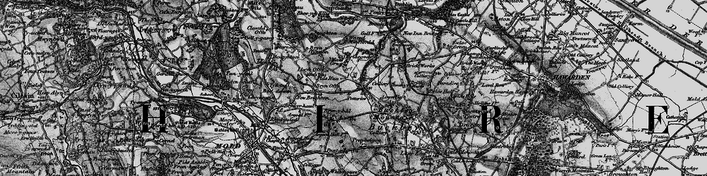 Old map of Alltami in 1897