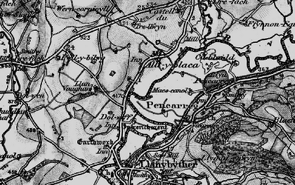 Old map of Alltyblaca in 1898