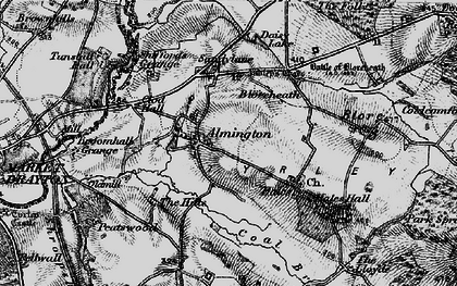 Old map of Peatswood in 1897
