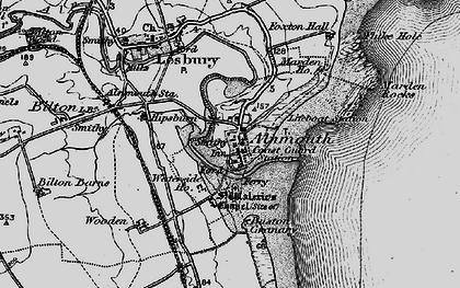 Old map of Alnmouth in 1897