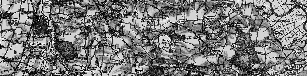 Old map of Alpington in 1898