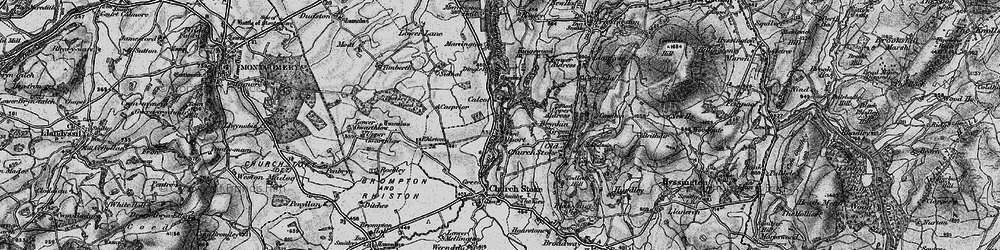 Old map of Alport in 1899