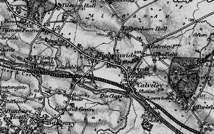 Old map of Alpraham in 1897