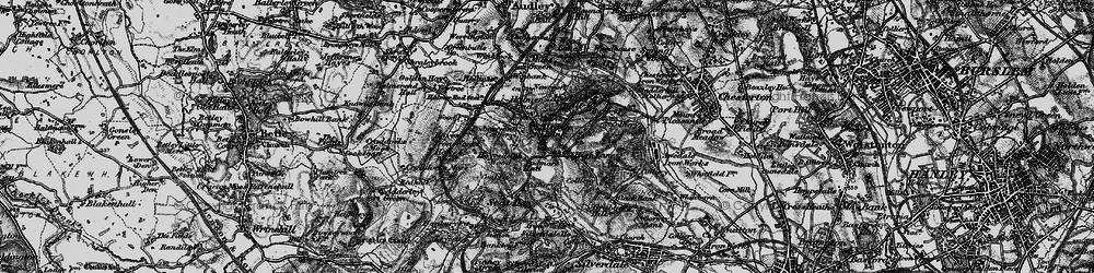 Old map of Alsagers Bank in 1897