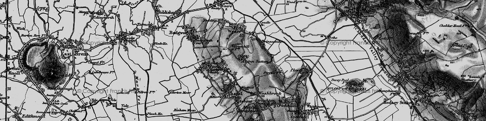 Old map of Brinscombe Hill in 1898