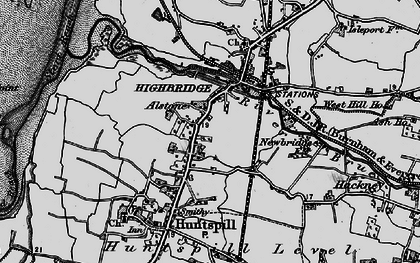 Old map of Alstone in 1898