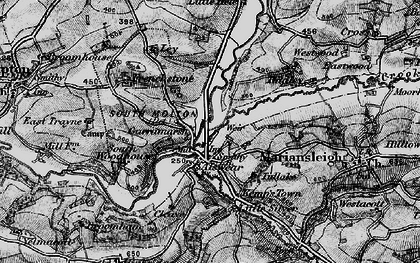 Old map of Alswear in 1898