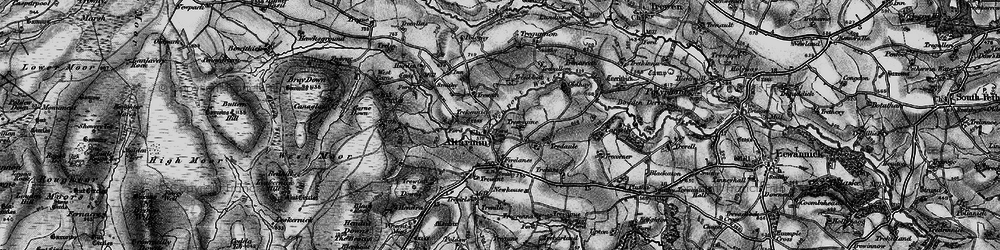 Old map of Altarnun in 1895