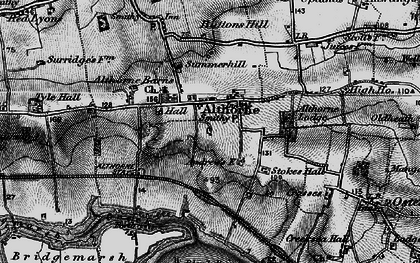 Old map of Button's Hill in 1895