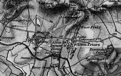 Old map of Alton Barnes in 1898