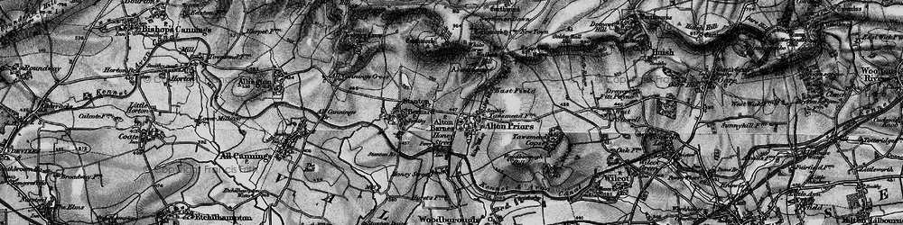 Old map of Alton Barnes in 1898