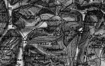 Old map of Alton Pancras in 1898