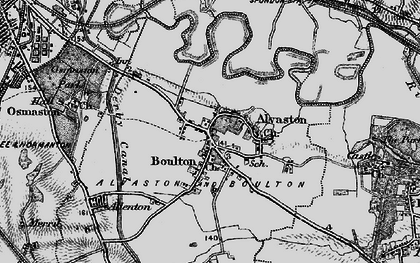 Old map of Alvaston in 1895