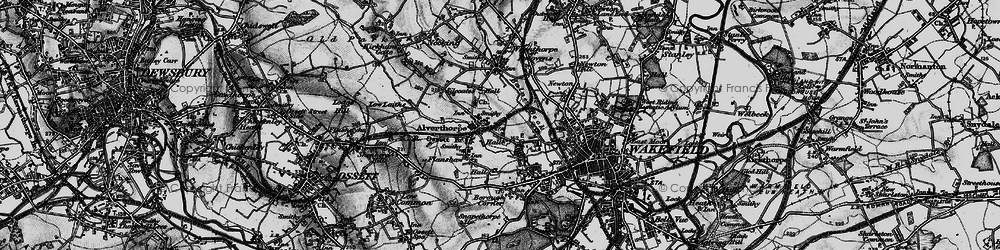 Old map of Alverthorpe in 1896