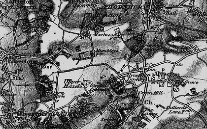 Old map of Alveston Down in 1897