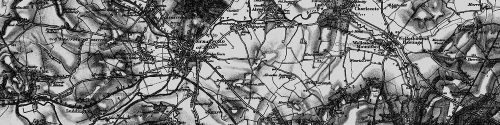 Old map of Alveston Hill in 1898
