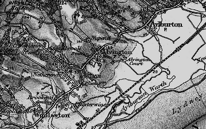 Old map of Alvington Court in 1897