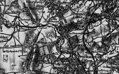 Old map of Amblecote in 1899