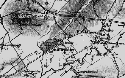 Old map of Ambrosden in 1896