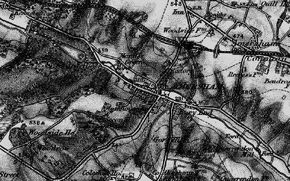 Old map of Amersham Old Town in 1896