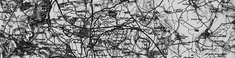 Old map of Amington in 1899