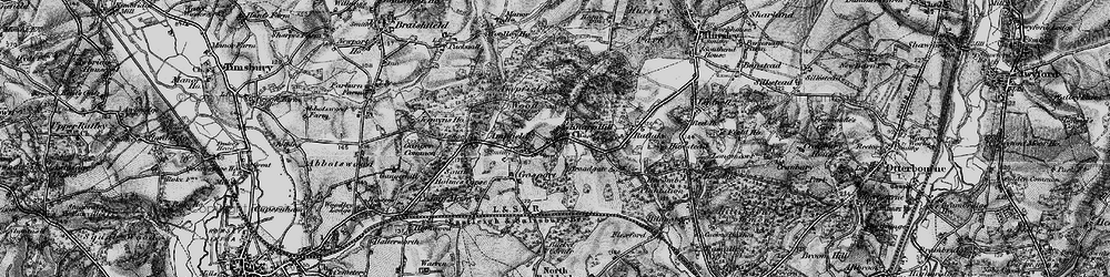Old map of Ampfield in 1895