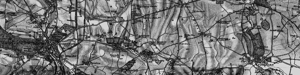 Old map of Ampney St Mary in 1896