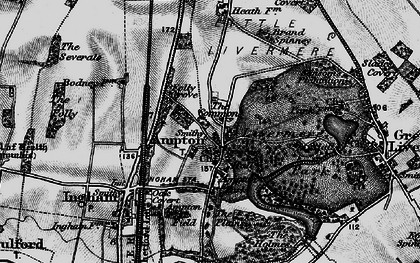 Old map of Brand Spinney in 1898