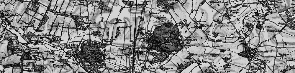 Old map of Ampton in 1898