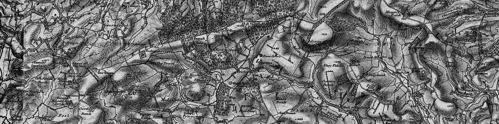 Old map of Block Wood in 1899