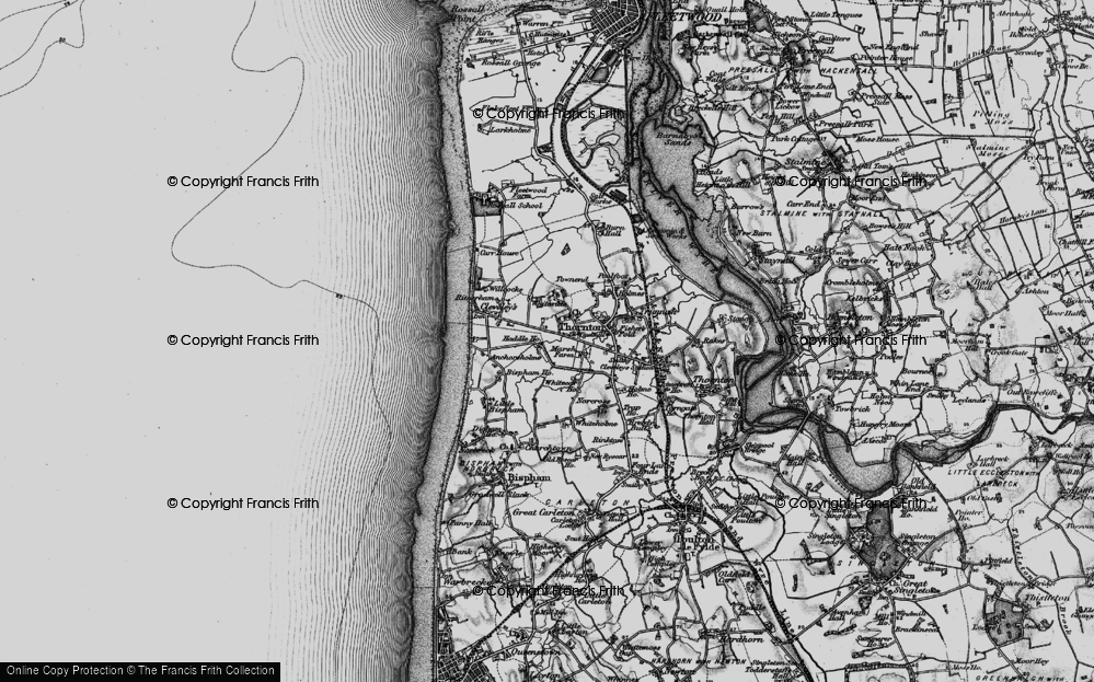 Old Map of Anchorsholme, 1896 in 1896