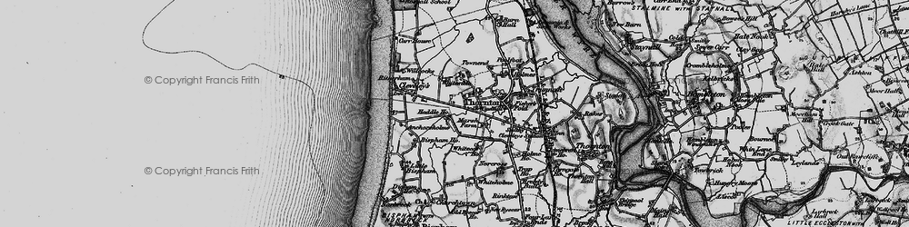 Old map of Anchorsholme in 1896