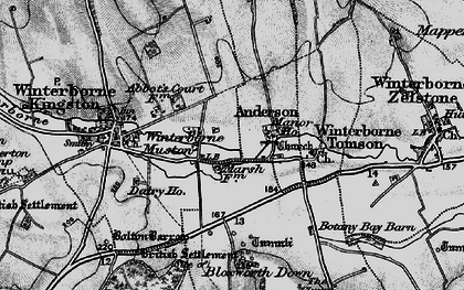 Old map of Anderson in 1898