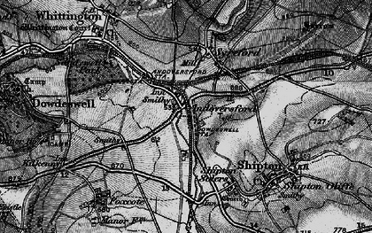 Old map of Andoversford in 1896