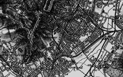 Old map of Anerley in 1895