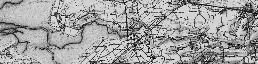 Old map of Whitrigg Ho in 1897
