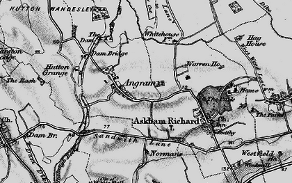 Old map of Angram in 1898