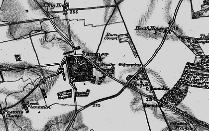 Old map of Anmer Minque in 1898
