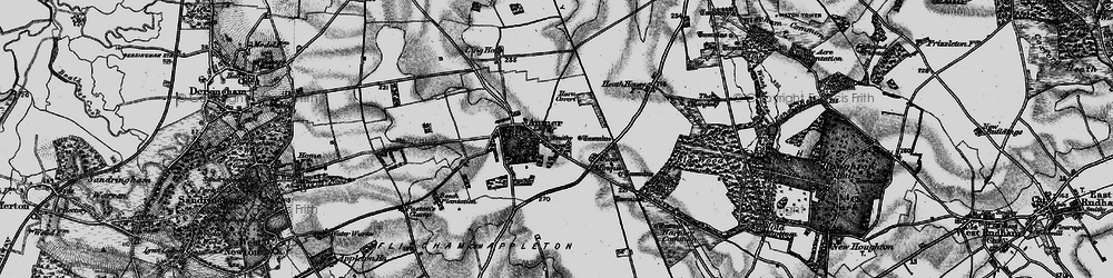 Old map of Anmer Minque in 1898