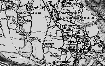 Old map of Ann's Hill in 1895