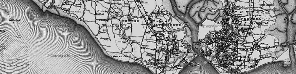 Old map of Ann's Hill in 1895