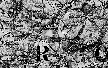 Old map of Annscroft in 1899
